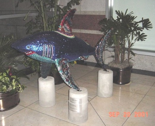 The Shark statue called GlamShark