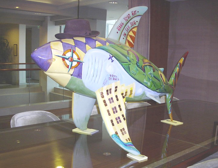 The Shark statue called HangYourHatInSJ1