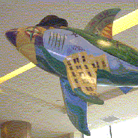 The Shark statue called HangYourHatInSJ2