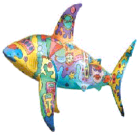 The Shark statue called LoanShark2