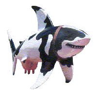 The Shark statue called Moo