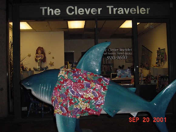The Shark statue called SeaYa!