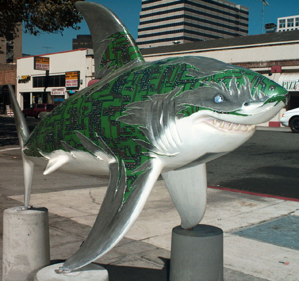 The Shark statue called SharkCircuit2