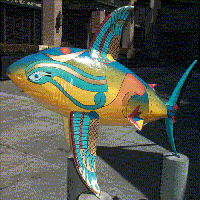 The Shark statue called SharkoftheNile