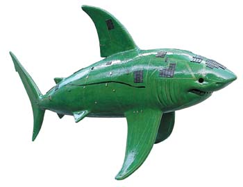 The Shark statue called SqualiformWebcam2