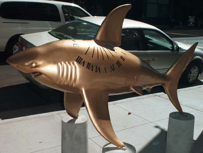 The Shark statue called SundialShark2